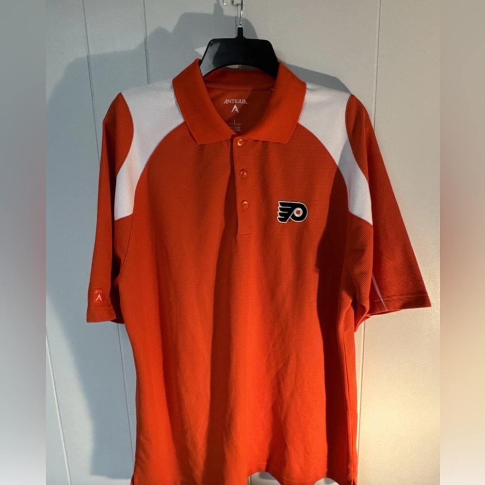 Philadelphia Flyers NHL Antigua Orange Waffle Knit Top